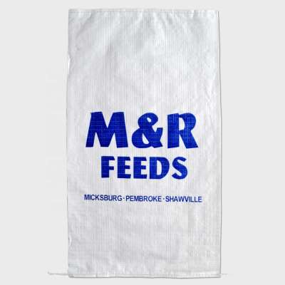 20kg 25kg 50kg custom printing polyethylene woven fertilizer rice packaging bag pp woven sack bag